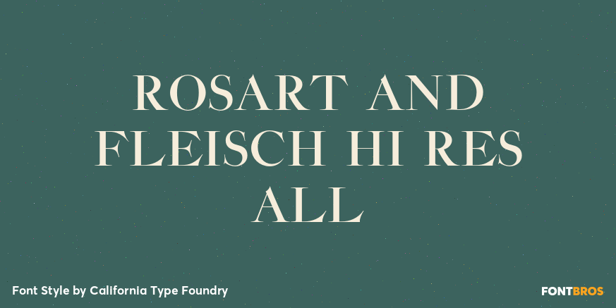 Rosart and Fleisch Hi Res All Font Poster #1