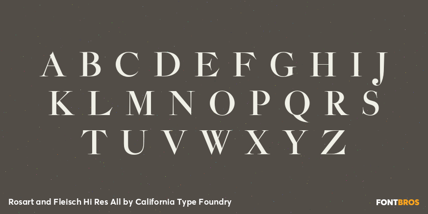 Rosart and Fleisch Hi Res All Font Poster #2