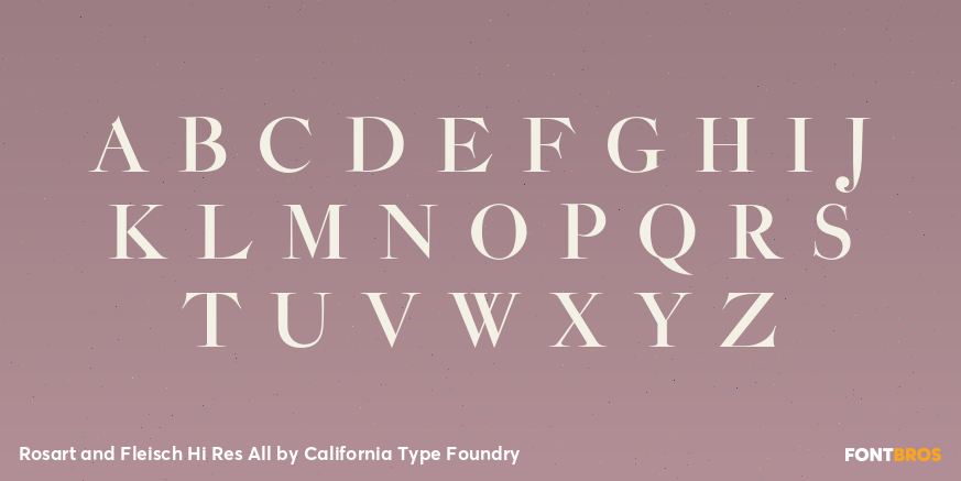 Rosart and Fleisch Hi Res All Font Poster #1