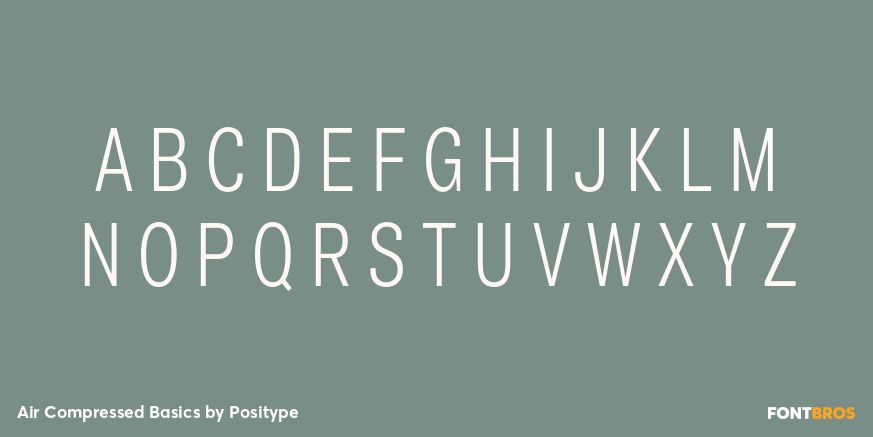 Air Compressed Basics Font Poster #2