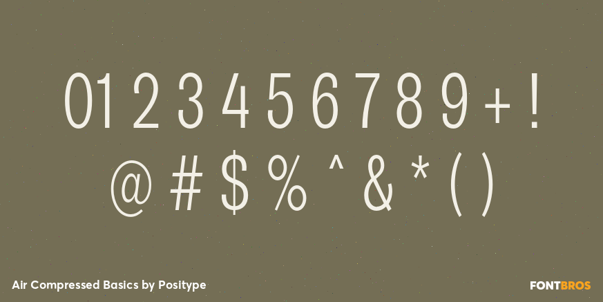 Air Compressed Basics Font Poster #4