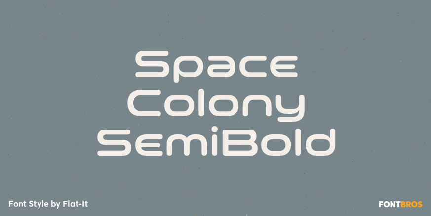 Space Colony SemiBold Poster