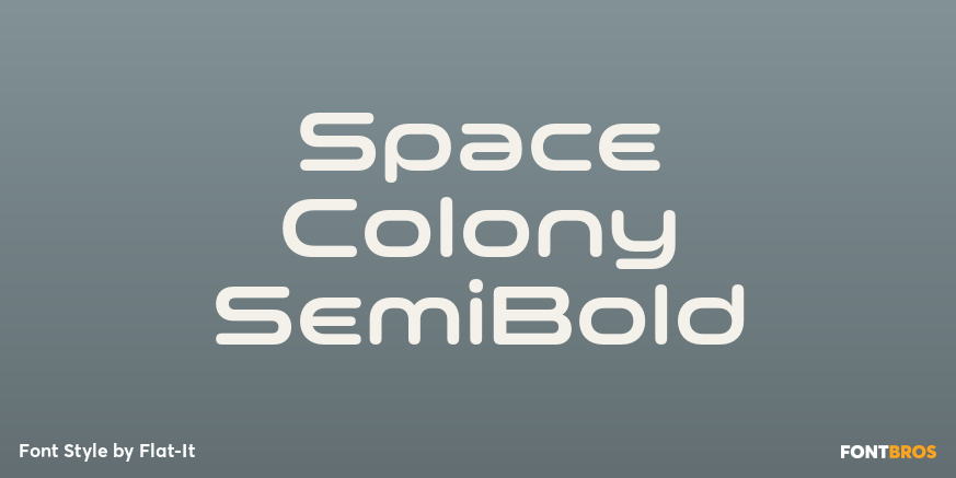 Space Colony SemiBold Poster