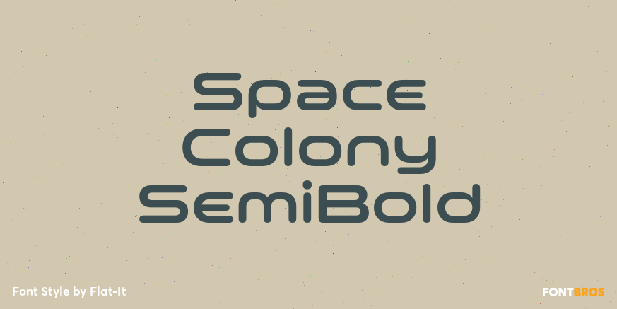 Space Colony SemiBold Poster