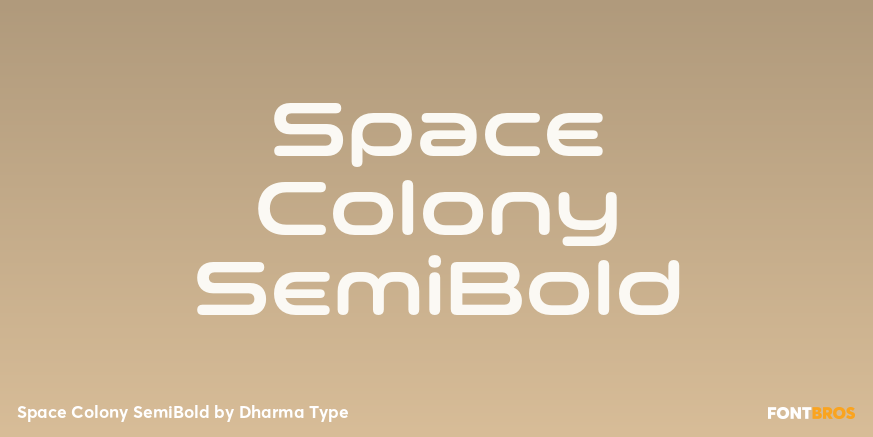 Space Colony SemiBold Poster