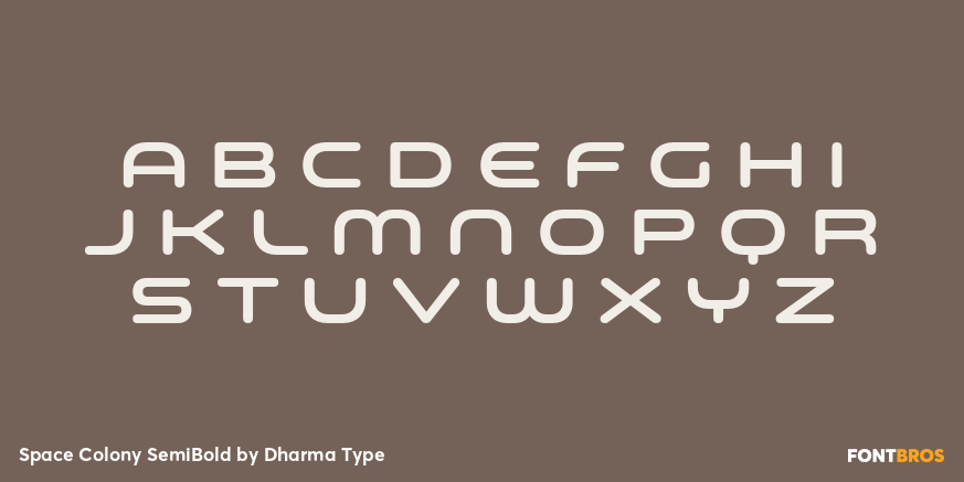 Space Colony SemiBold Font Poster #2