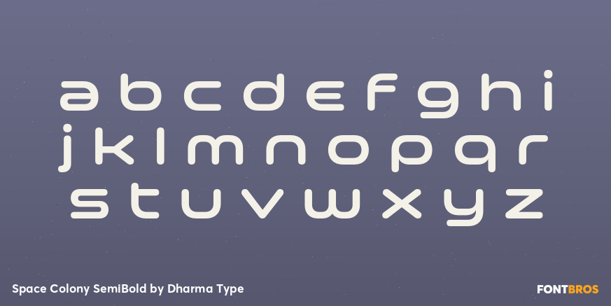 Space Colony SemiBold Font Poster #3