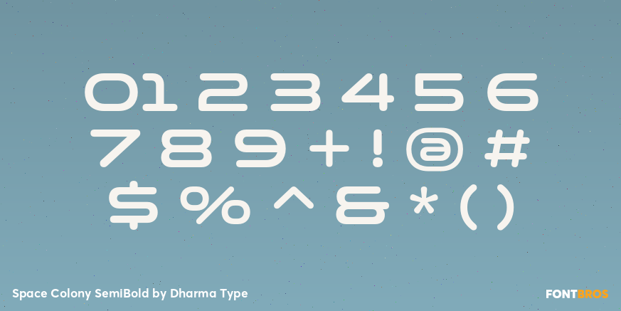 Space Colony SemiBold Font Poster #4