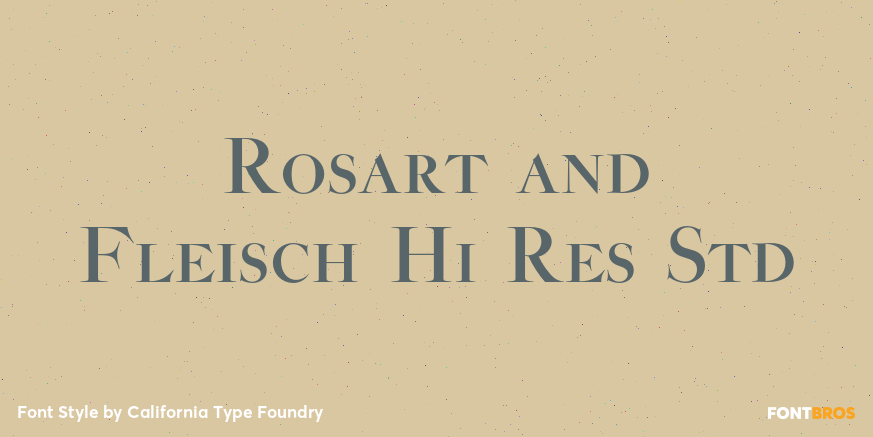 Rosart and Fleisch Hi Res Std Font Poster #1