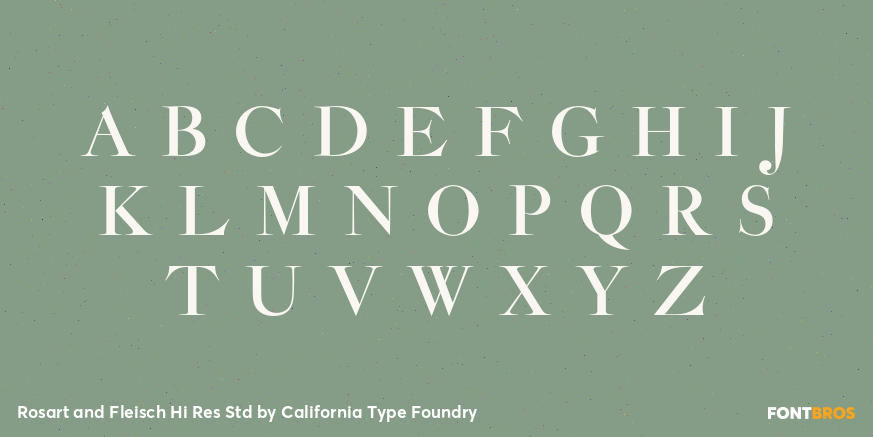 Rosart and Fleisch Hi Res Std Font Poster #1