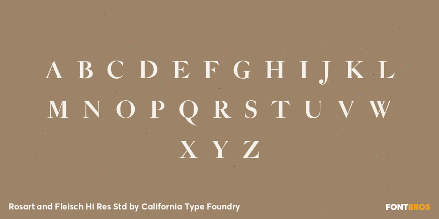Rosart and Fleisch Hi Res Std Font Poster #1