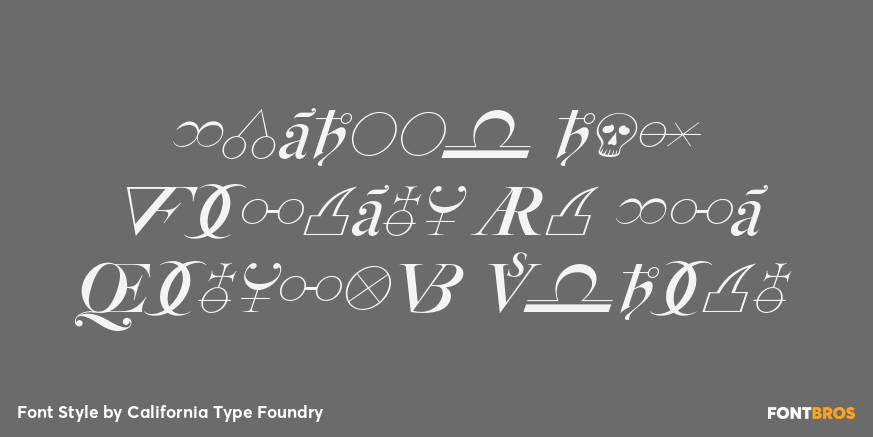 Rosart and Fleisch Hi Res Alchemy Italic Poster