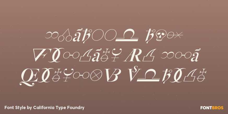 Rosart and Fleisch Hi Res Alchemy Italic Poster