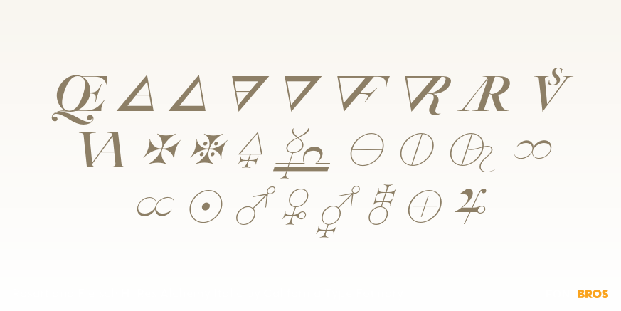 Rosart and Fleisch Hi Res Alchemy Italic Font Poster #1