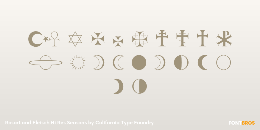Rosart and Fleisch Hi Res Seasons Font Poster #1