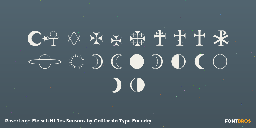 Rosart and Fleisch Hi Res Seasons Font Poster #4