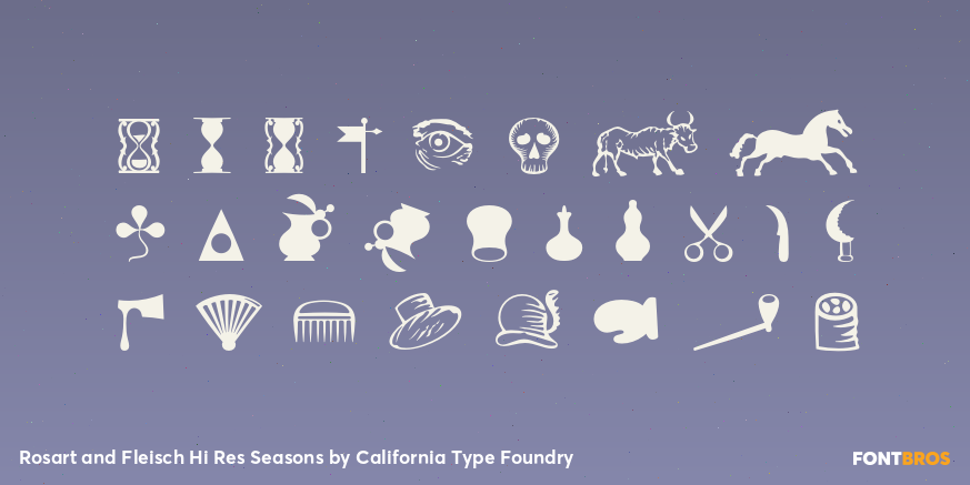 Rosart and Fleisch Hi Res Seasons Font Poster #1