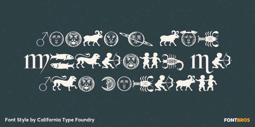 Rosart and Fleisch Hi Res Zodiac Poster