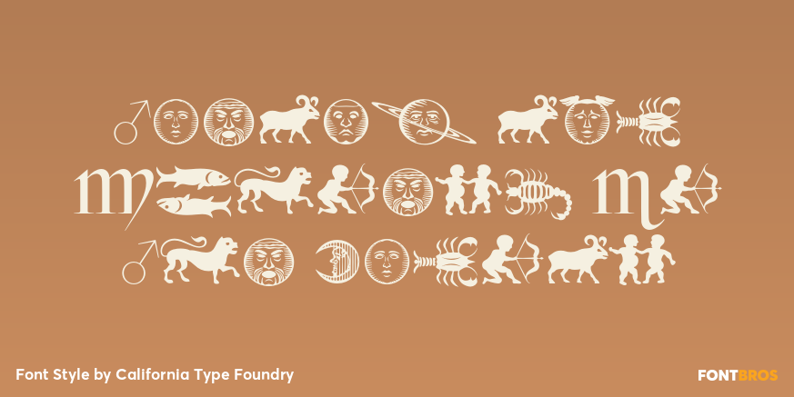 Rosart and Fleisch Hi Res Zodiac Poster