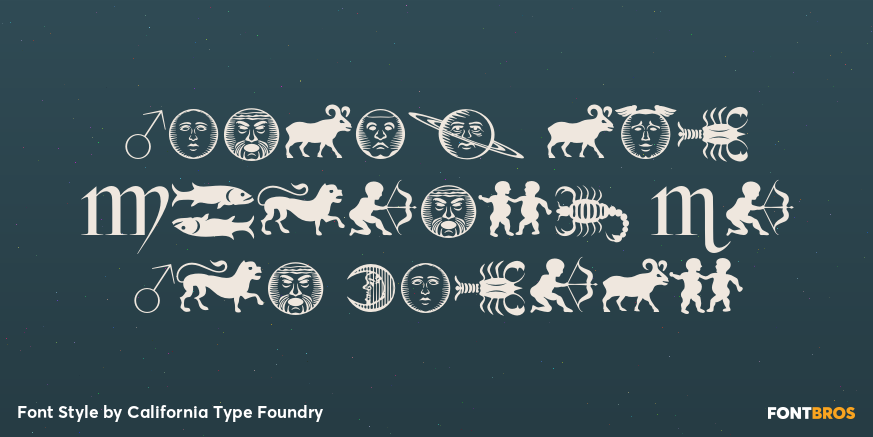 Rosart and Fleisch Hi Res Zodiac Poster