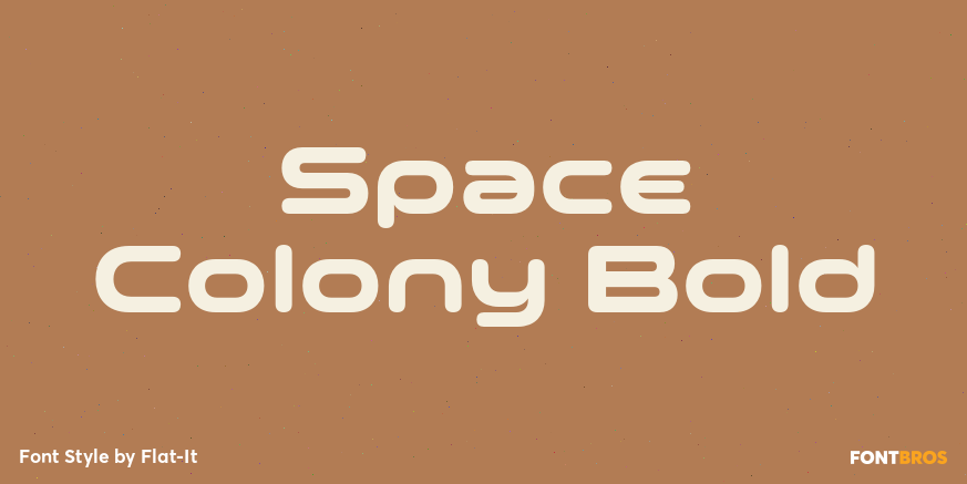 Space Colony Bold Poster