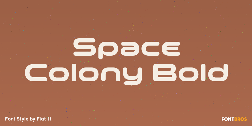 Space Colony Bold Poster