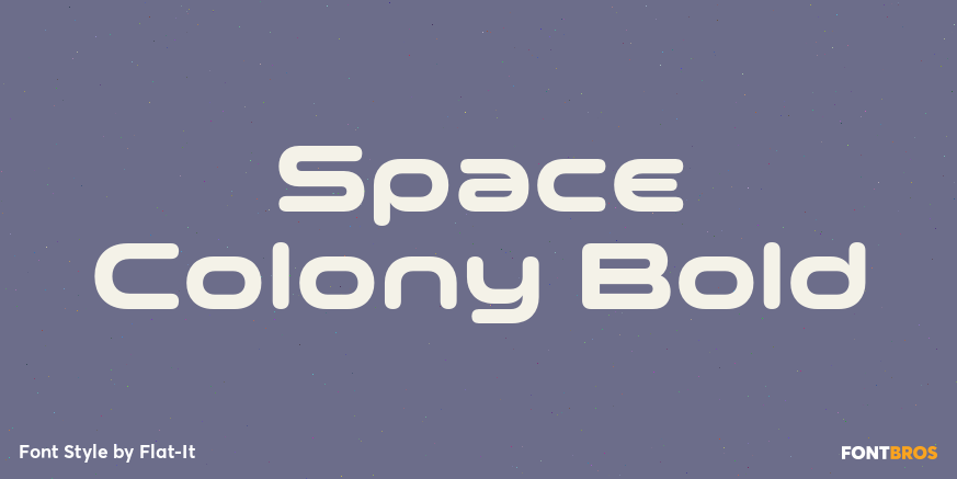Space Colony Bold Poster