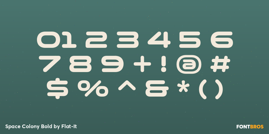 Space Colony Bold Font Poster #1