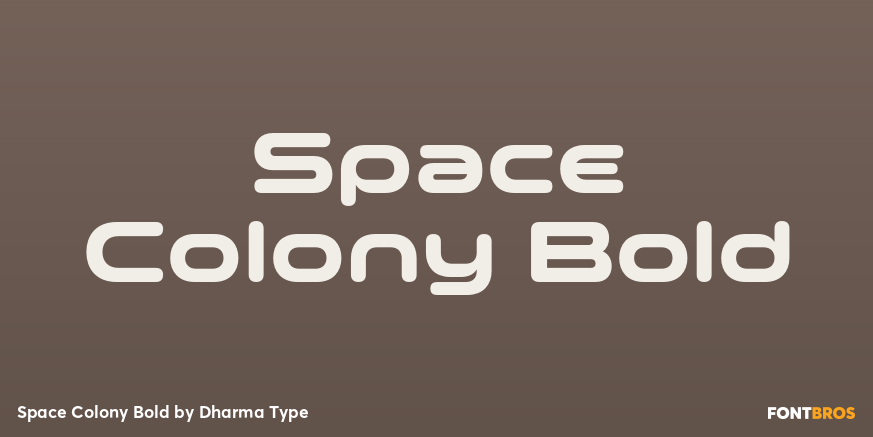 Space Colony Bold Poster