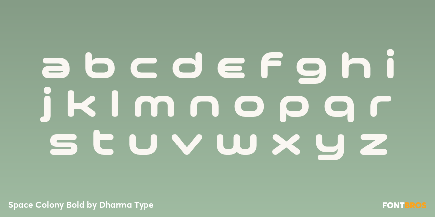 Space Colony Bold Font Poster #3