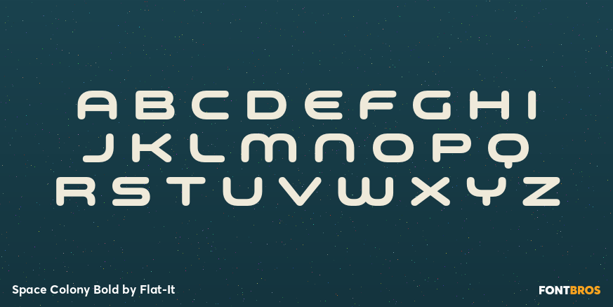 Space Colony Bold Font Poster #1