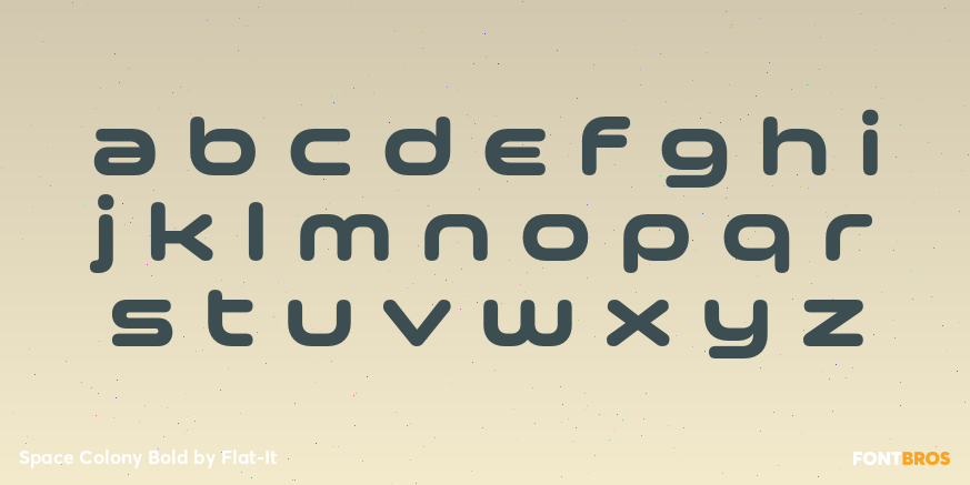 Space Colony Bold Font Poster #1