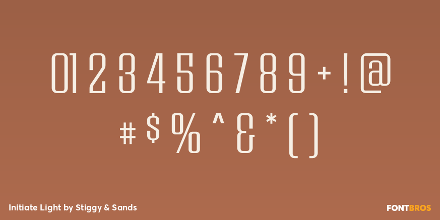 Initiate Light Font Poster #4