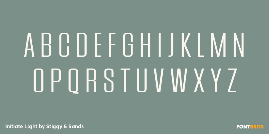 Initiate Light Font Poster #1