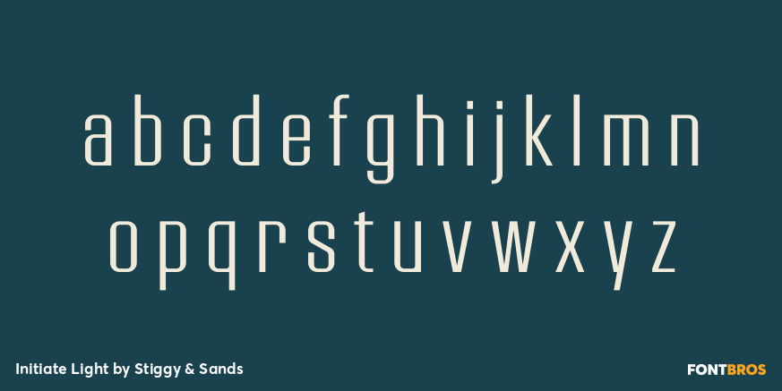 Initiate Light Font Poster #1