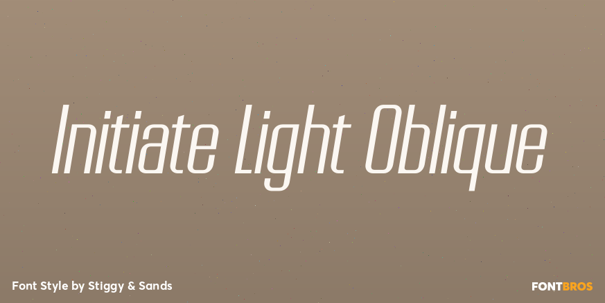 Initiate Light Oblique Poster