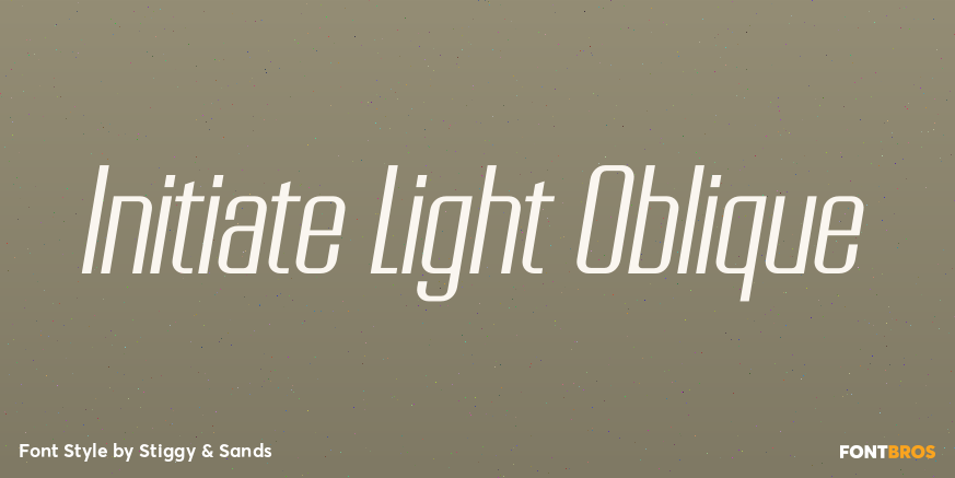 Initiate Light Oblique Poster