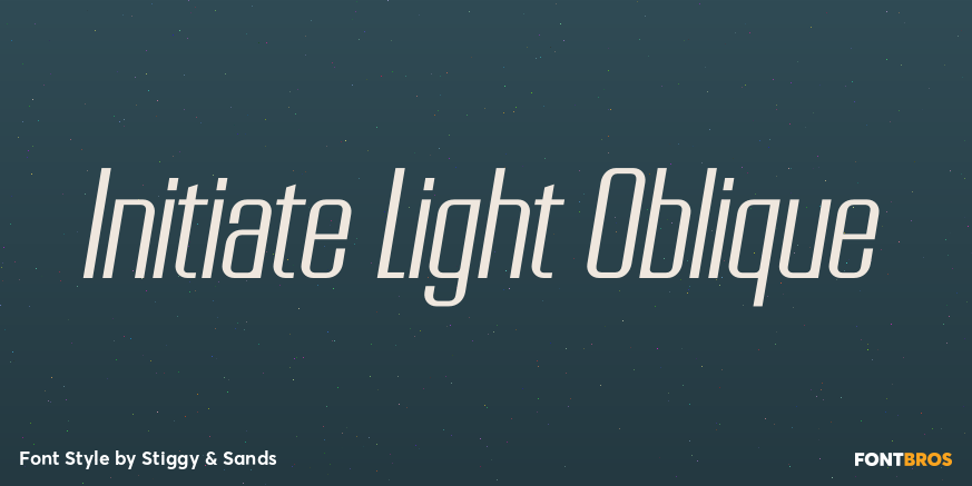 Initiate Light Oblique Poster