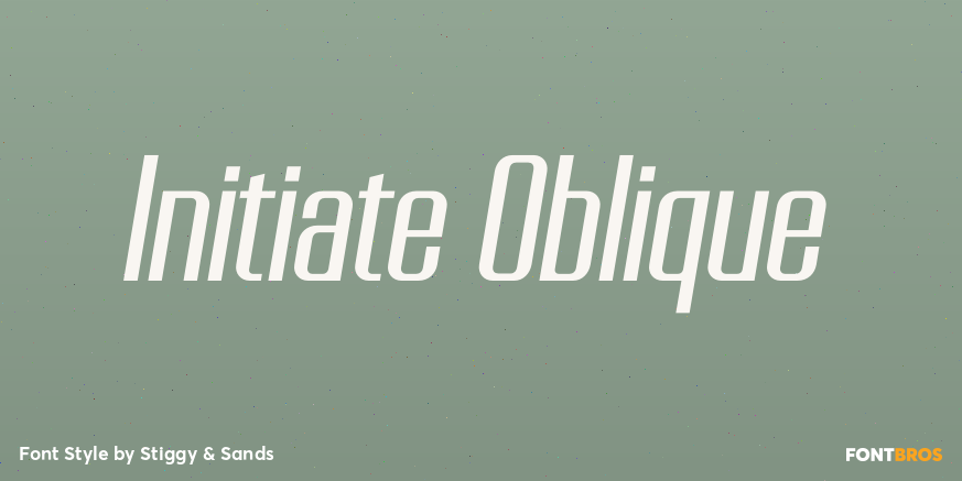 Initiate Oblique Poster