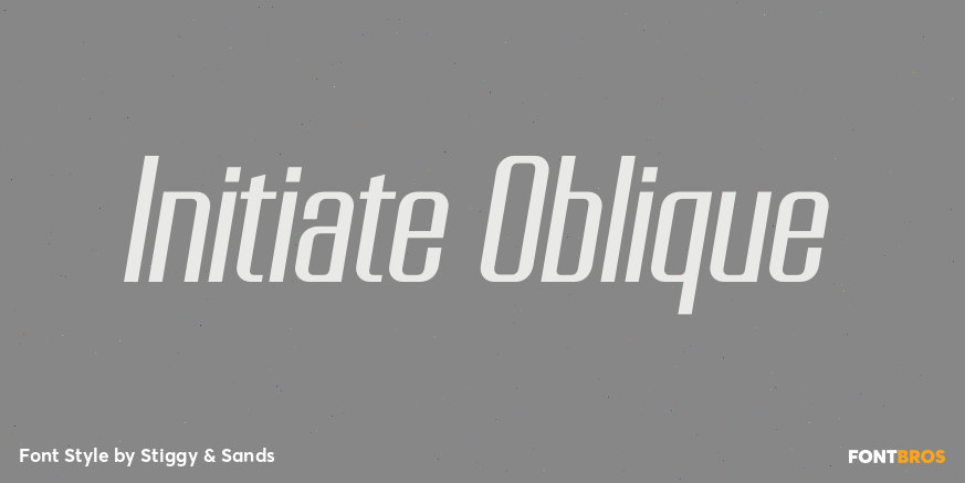Initiate Oblique Poster