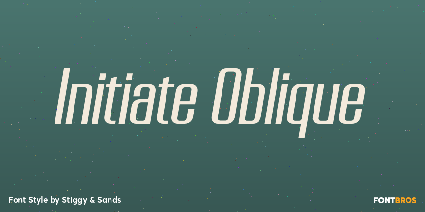 Initiate Oblique Poster