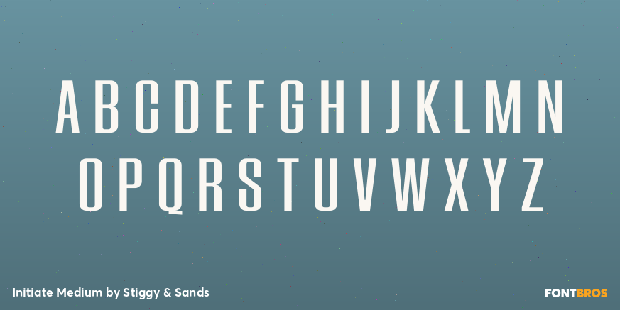 Initiate Medium Font Poster #2