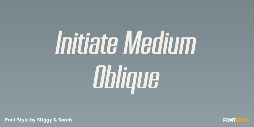 Initiate Medium Oblique Poster
