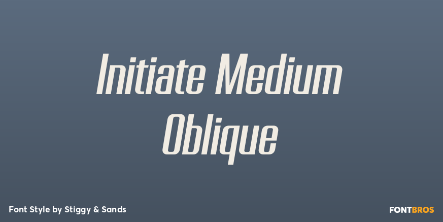 Initiate Medium Oblique Poster