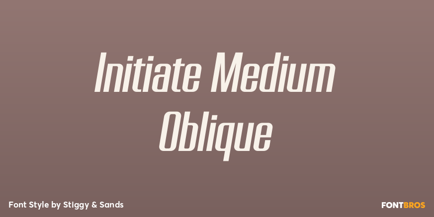 Initiate Medium Oblique Poster