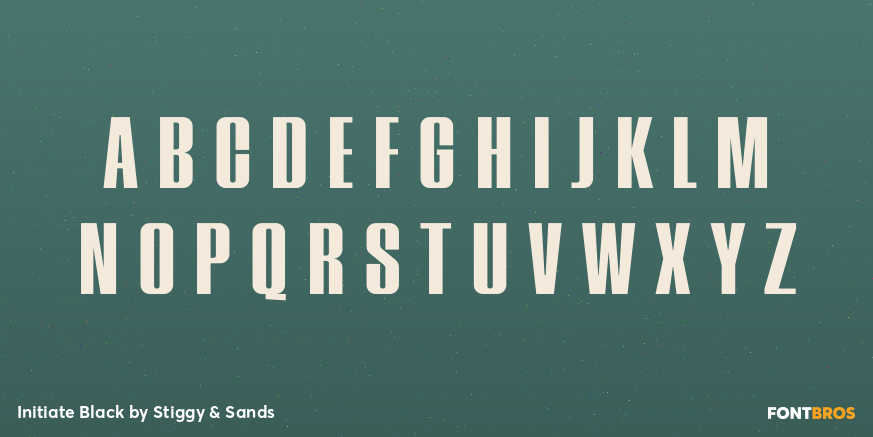 Initiate Black Font Poster #2