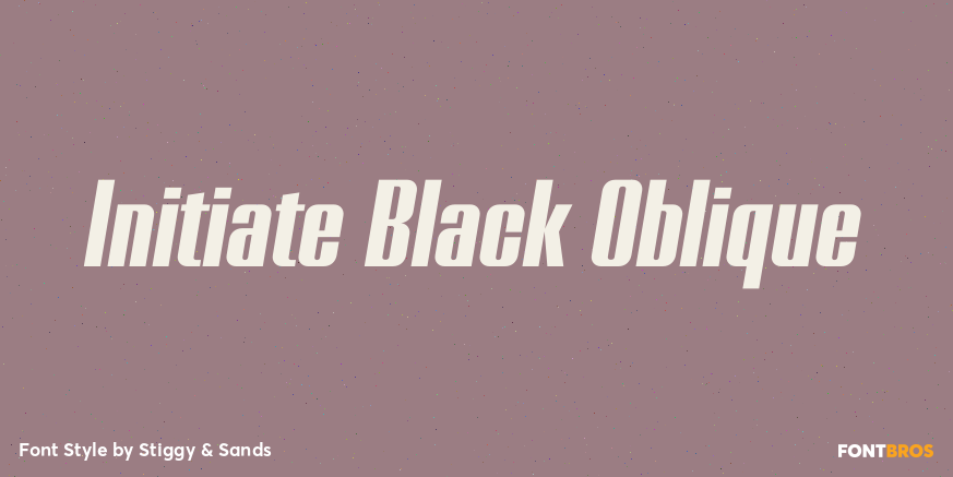 Initiate Black Oblique Poster