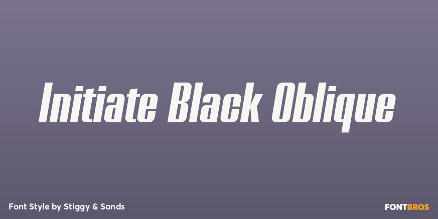 Initiate Black Oblique Poster