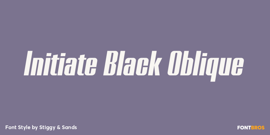Initiate Black Oblique Poster