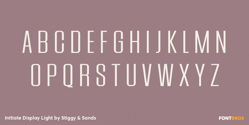 Initiate Display Light Font Poster #2